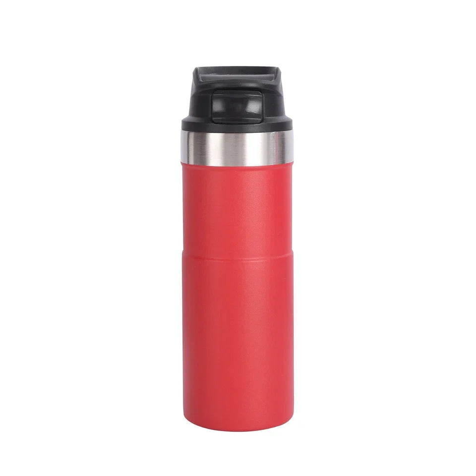 500ml Bpa Free Classic Trigger Action Travel Coffee Mug 16OZ Double Wall Cup In