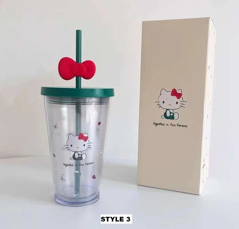 Starbuck 2025 Hello Kitty Stainless Steel Tumbler Cup 473ml 16Oz Christmas Gift