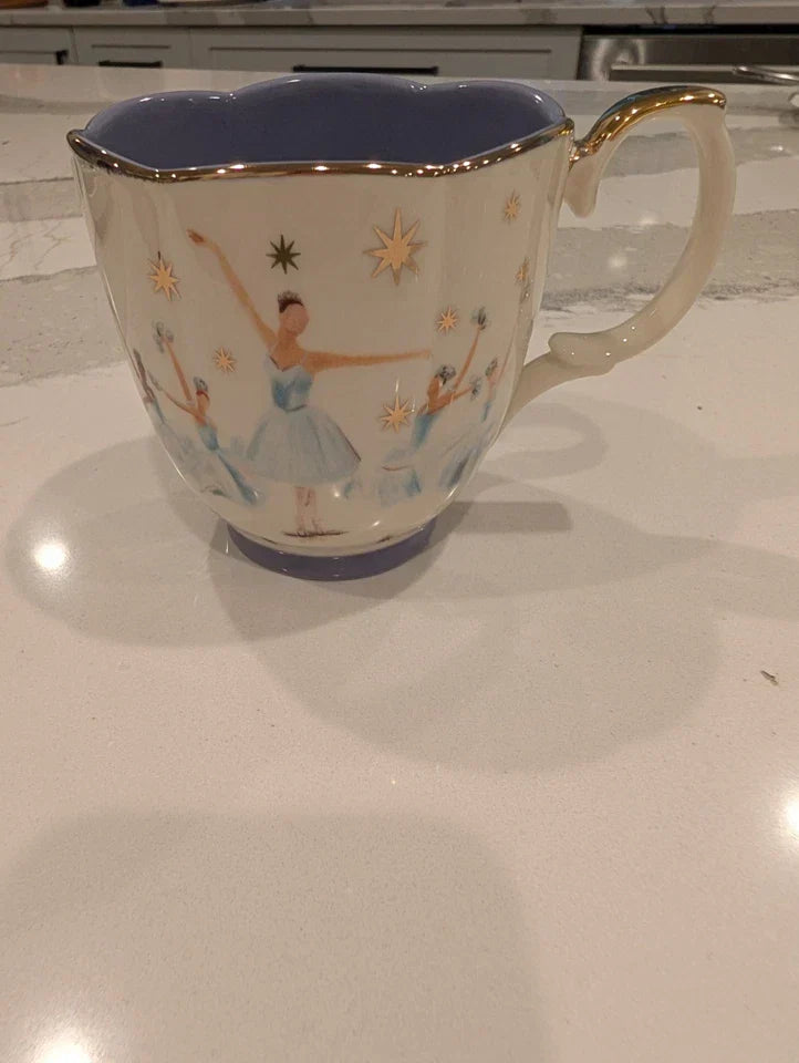 Anthropologie New York City Ballet Snow Fairies Mug New In Box